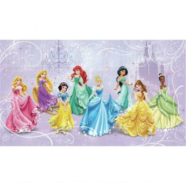 Roommates Disney Princess Royal Debut Prepasted Mural 6 ft. x 10.5 ft. - Ultra-strippable JL1280M